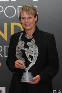 Jutta Kleinschmidt (Allemagne seule femme vainqueur du Paris-Dakar) CELEBRITES : Monaco World Sports Legends Award - Monaco - 08 12 2018 NorbertScanella Panoramic 