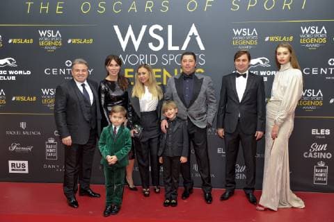 Sergey Egorov sa femme et des invites CELEBRITES : Monaco World Sports Legends Award - Monaco - 08 12 2018 NorbertScanella Panoramic 