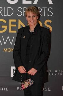 Jutta Kleinschmidt (Allemagne seule femme vainqueur du Paris Dakar) CELEBRITES : Monaco World Sports Legends Award - Monaco - 08 12 2018 NorbertScanella Panoramic 
