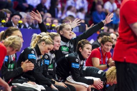 Handball Women European Championship Hungary Germany Main Round Group 2 2 Matchday at the Palais des Sports Luisa Schulze Germany Bietigheim Jubel Freude Emotion Nancy Palais des Sports Jean Weille France
