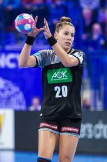 Handball Women European Championship Hungary Germany Main Round Group 2 2 Matchday at the Palais des Sports Emily Boelk Bölk Germany Thueringer HC Nancy Palais des Sports Jean Weille France