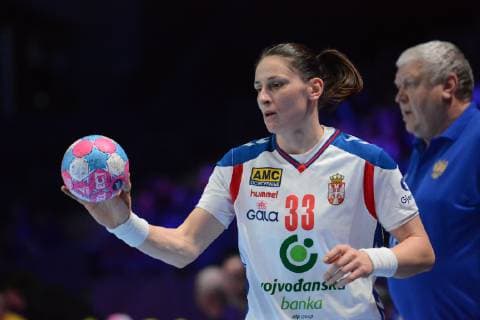 Jovana Stoiljkovic (Serbie) HANDBALL : Serbie vs Russie - Euro feminin 2018 - 09 12 2018 RonanHoussin Panoramic 