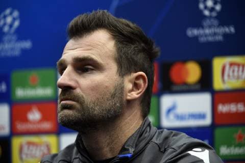 BRUGGE, DECEMBER 10 : Ivan Leko head coach of Club Brugge pictured during press conference PK Pressekonferenz the day before the UEFA Champions League group A match between Club Brugge KV and Atletico Madrid on December 10, 2018 in Brugge, 10 12 2018 FOOTBALL : Conference de presse Bruges - Ligue des Champions - 10 12 2018 PhotoNews Panoramic 
