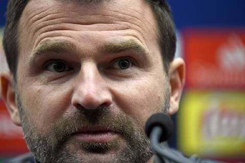 BRUGGE, DECEMBER 10 : Ivan Leko head coach of Club Brugge pictured during press conference PK Pressekonferenz the day before the UEFA Champions League group A match between Club Brugge KV and Atletico Madrid on December 10, 2018 in Brugge, 10 12 2018 FOOTBALL : Conference de presse Bruges - Ligue des Champions - 10 12 2018 PhotoNews Panoramic 