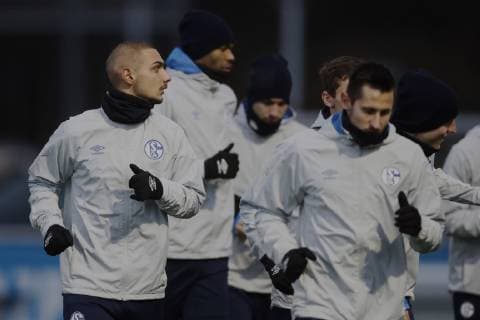 10 12 2018 Football Season 2018 2019 Champions League 6 Matchday Press Conference Final Training FC Schalke 04 v l Ahmed Kutucu FC Schalke 04 Gelsenkirchen Veltins Arena Germany