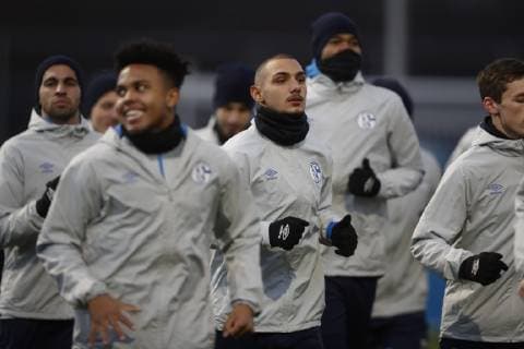 10 12 2018 Football Season 2018 2019 Champions League 6 Matchday Press Conference Final Training FC Schalke 04 Ahmed Kutucu FC Schalke 04 Gelsenkirchen Veltins Arena Germany