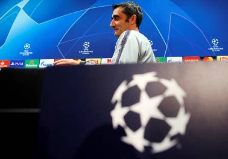 FC Barcelona Barca s head coach Ernesto Valverde attends press conference PK Pressekonferenz at the Joan Gamper sports facilities in Barcelona, north eastern Spain, 10 December 2018. FC Barcelona will face Tottenham Hotspur on a UEFA Champions League Group B soccer match on 11 December 2018. FC Barcelona s presser !ACHTUNG: NUR REDAKTIONELLE NUTZUNG!  Copyright: xAlejandroxGarciax GRAFCAT1257 20181210-636800638529554088