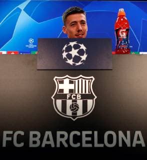 FC Barcelona Barca s Clement Lenglet speaks during a press conference PK Pressekonferenz at the Joan Gamper sports facilities in Barcelona, north eastern Spain, 10 December 2018. FC Barcelona will face Tottenham Hotspur on a UEFA Champions League Group B soccer match on 11 December 2018. FC Barcelona s presser !ACHTUNG: NUR REDAKTIONELLE NUTZUNG!  Copyright: xAlejandroxGarciax GRAFCAT1256 20181210-636800638585197264