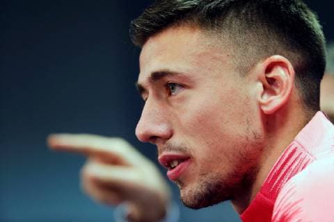FC Barcelona Barca s Clement Lenglet speaks during a press conference PK Pressekonferenz at the Joan Gamper sports facilities in Barcelona, north eastern Spain, 10 December 2018. FC Barcelona will face Tottenham Hotspur on a UEFA Champions League Group B soccer match on 11 December 2018. FC Barcelona s presser !ACHTUNG: NUR REDAKTIONELLE NUTZUNG!  Copyright: xAlejandroxGarciax GRAFCAT1264 20181210-636800639916537972