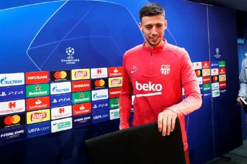FC Barcelona Barca s Clement Lenglet attends a press conference PK Pressekonferenz at the Joan Gamper sports facilities in Barcelona, north eastern Spain, 10 December 2018. FC Barcelona will face Tottenham Hotspur on a UEFA Champions League Group B soccer match on 11 December 2018. FC Barcelona s presser !ACHTUNG: NUR REDAKTIONELLE NUTZUNG!  Copyright: xAlejandroxGarciax GRAFCAT1261 20181210-636800639979663476