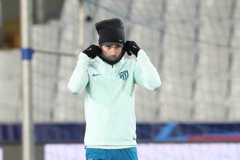Atletico s Antoine Griezmann pictured during a training session of Spanish club Athletico Madrid, Monday 10 December 2018 in Brugge. Tomorrow Athletico will meet Belgian soccer team Club Brugge KV on the sixth and last day of the UEFA Champions League, in group A. BRUNOxFAHY  x05487364x