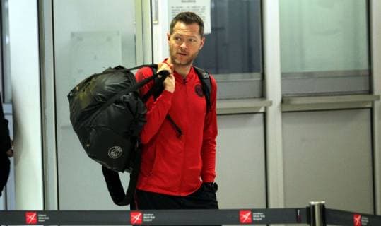 10.10.2018 Belgrade(Serbia) Men s football Martin Buchheit FC Paris Saint-Germain performance manager arrival at airport Nikola Tesla : 