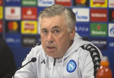 10th December 2018, Anfield, Liverpool, England, UEFA Champions League football, Liverpool versus Napoli ; Napoli manager Carlo Ancelotti answers a question during the press conference PK Pressekonferenz  ActionPlus12086615 DavidxBlunsden