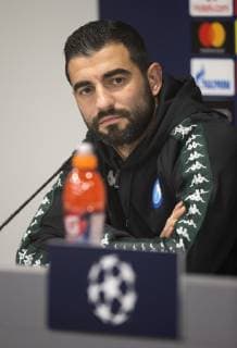 10th December 2018, Anfield, Liverpool, England, UEFA Champions League football, Liverpool versus Napoli ; Raul Albiol of Napoli listens to a question during the press conference PK Pressekonferenz  ActionPlus12086617 DavidxBlunsden