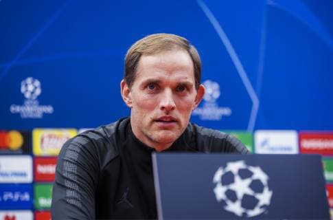 10th December 2018, Rajko Mitic Stadium, Belgrade, Serbia; UEFA Champions League football, Red Star Belgrade versus Paris Saint-Germain press conference PK Pressekonferenz Head Coach Thomas Tuchel of Paris Saint-Germain faces the media  ActionPlus12086670 NikolaxKrstic