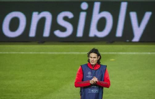 10th December 2018, Rajko Mitic Stadium, Belgrade, Serbia; UEFA Champions League football, Red Star Belgrade versus Paris Saint-Germain press conference PK Pressekonferenz Edinson Cavani of Paris Saint-Germain training  ActionPlus12086691 NikolaxKrstic