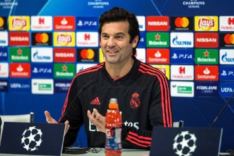 Real Madrid s head coach, Santiago Solari, addresses a press conference PK Pressekonferenz at team complex in Valdebebas, outside Madrid, Spain, 11 December 2018, on the eve of its upcoming UEFA Champions League group round s game at Madrid s Santiago Bernabeu Stadium. EFE Rodrigo Jimenez Real Madrid s head coach Santiago Solari presser !ACHTUNG: NUR REDAKTIONELLE NUTZUNG!  Copyright: xRodrigoxJimenezx GRAF4940 20181211-636801243574242327