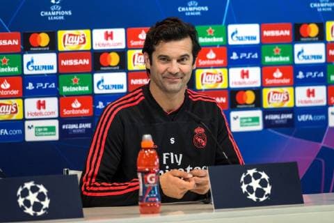 Real Madrid s head coach, Santiago Solari, addresses a press conference PK Pressekonferenz at team complex in Valdebebas, outside Madrid, Spain, 11 December 2018, on the eve of its upcoming UEFA Champions League group round s game at Madrid s Santiago Bernabeu Stadium. EFE Rodrigo Jimenez Real Madrid s head coach Santiago Solari presser !ACHTUNG: NUR REDAKTIONELLE NUTZUNG!  Copyright: xRodrigoxJimenezx GRAF4939 20181211-636801244220833368
