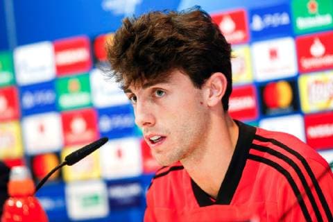 Real Madrid s defender Alvaro Odriozola addresses a press conference PK Pressekonferenz at team complex in Valdebebas, outside Madrid, Spain, 11 December 2018, on the eve of its upcoming UEFA Champions League group round s game at Madrid s Santiago Bernabeu Stadium. EFE Rodrigo Jimenez Real Madrid presser !ACHTUNG: NUR REDAKTIONELLE NUTZUNG!  Copyright: xRodrigoxJimenezx GRAF4964 20181211-636801254027422109