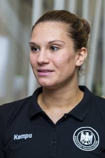 Nancy France 10 December 2018 EHF EM 2018 Media Day Training Julia Behnke Germany Metzingen portrait face Nancy France