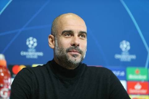 Manchester City press conference PK Pressekonferenz Pep Guardiola during the Manchester City press conference at City Football Academy, Manchester Content Not Available For UK Newspapers Copyright: xStevexMcCormickx FIL-12677-0009