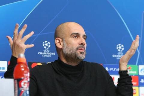 Manchester City press conference PK Pressekonferenz Pep Guardiola during the Manchester City press conference at City Football Academy, Manchester Content Not Available For UK Newspapers Copyright: xStevexMcCormickx FIL-12677-0022