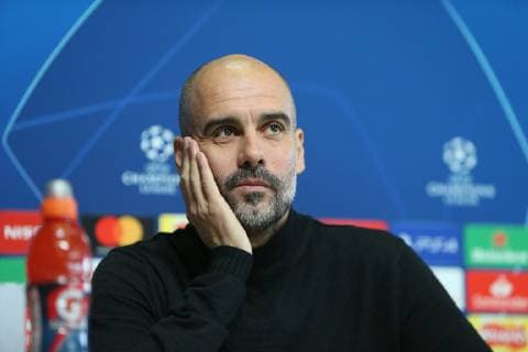 Manchester City press conference PK Pressekonferenz Pep Guardiola during the Manchester City press conference at City Football Academy, Manchester Content Not Available For UK Newspapers Copyright: xStevexMcCormickx FIL-12677-0025