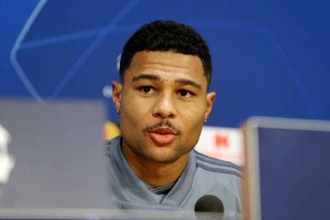 Serge Gnabry FC Bayern Muenchen 22 Press Conference Ajax Amsterdam vs. FC Bayern Muenchen Football Champions League Group Phase 11 12 2018 Press Conference Ajax Amsterdam vs. FC Bayern Muenchen Football Champions League Group Phase 11 12 2018 Amsterdam Copyright: xEIBNER HarryxLangerx EP_HLR
