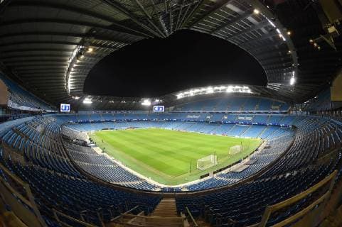 11 12 2018 xmeix Football UEFA Champions League TSG 1899 Hoffenheim Press conference Final training emspor v l View into Etihad Stadium in Manchester DFL DFB REGULATIONS PROHIBIT ANY USE OF PHOTOGRAPHS as IMAGE SEQUENCES and or QUASI VIDEO Manchetser prio:1