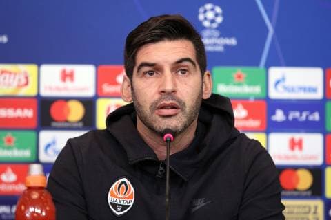 Head coach of FC Shakhtar Donetsk Paulo Fonseca attends a pre-match news conference ahead of the UEFA Champions League Group F Matchday 6 game against Olympique Lyonnais (Lyon), Kyiv, capital of Ukraine, December 11, 2018. The fixture is due to take place at the NSC Olimpiyskiy in the Ukrainian capital at 22:00 local time on December 12. Ukrinform. Pre-match news conference of Shakhtar before UCL game against Lyon  Copyright: xDanilxShamkinx
