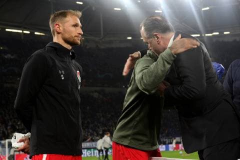 Official farewell of Benedikt Höwedes locomotive Moscow and Jefferson Farfan locomotive Moscow at the Champions League game season 2018 19 FC Schalke 04 locomotive Moscow Copyright Thomas Pakusch Copyright: Thomas Pakusch