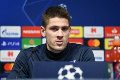11 12 2018 xmeix Football UEFA Champions League TSG 1899 Hoffenheim Press conference Final training emspor v l Andrej Kramaric TSG 1899 Hoffenheim DFL DFB REGULATIONS PROHIBIT ANY USE OF PHOTOGRAPHS as IMAGE SEQUENCES and or QUASI VIDEO Manchetser prio:1
