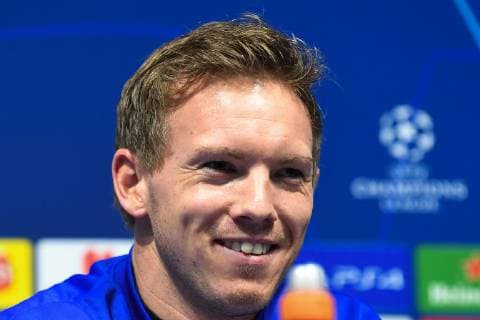 11 12 2018 xmeix Football UEFA Champions League TSG 1899 Hoffenheim Press Conference Final Training emspor v l Hoffenheims Coach Julian Nagelsmann TSG 1899 Hoffenheim DFL DFB REGULATIONS PROHIBIT ANY USE OF PHOTOGRAPHS as IMAGE SEQUENCES and or QUASI VIDEO Manchetser prio:1