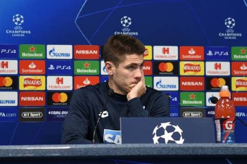 11 12 2018 xmeix Football UEFA Champions League TSG 1899 Hoffenheim Press conference Final training emspor v l Andrej Kramaric TSG 1899 Hoffenheim DFL DFB REGULATIONS PROHIBIT ANY USE OF PHOTOGRAPHS as IMAGE SEQUENCES and or QUASI VIDEO Manchetser prio:1