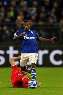 Hamza Mendyl FC Schalke 04 at the Champions League game season 2018 19 FC Schalke 04 locomotive Moscow Copyright Thomas Pakusch Copyright: Thomas Pakusch