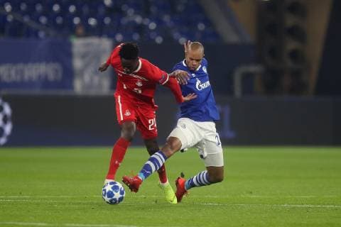 11 12 2018 Football Season 2018 2019 Champions League 6 Matchday FC Schalke 04 Locomotive Moscow v l Eder Locomotive Moscow Naldo FC Schalke 04 Gelsenkirchen Veltins Arena Germany