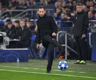 11 12 2018 football UEFA Champions League season 2018 2019 preliminary round 6 matchday FC Schalke 04 locomotive Moscow coach Domenico Tedesco FC Schalke 04 Team2