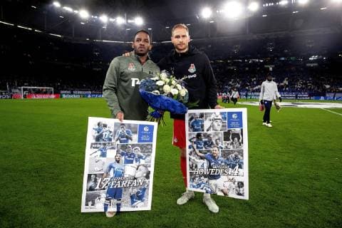 11 12 2018 Football Season 2018 2019 Champions League 6 Matchday FC Schalke 04 Locomotive Moscow v l Jefferson Farfan Locomotive Moscow Benedikt Höwedes Locomotive Moscow Gelsenkirchen Veltins Arena Germany