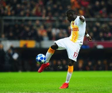 Badou Ndiaye of Galatasaray during the Champions League group D match between Galatasaray and Porto at Turk Telkom Stadium n Istanbul , Turkey on December 11 , 2018. 