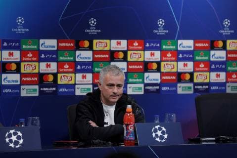 Manchester United ManU s head coach Jose Mourinho attends a press conference PK Pressekonferenz at Mestalla stadium, Valencia, eastern Spain, 11 December 2018. Manchester United will face Valencia CF on a UEFA Champions League soccer match on 12 December. Manchester United s presser !ACHTUNG: NUR REDAKTIONELLE NUTZUNG!  Copyright: xKaixFörsterlingx GRAFCVA821 20181211-636801556893845353