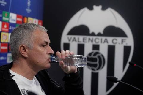 Manchester United ManU s head coach Jose Mourinho attends a press conference PK Pressekonferenz at Mestalla stadium, Valencia, eastern Spain, 11 December 2018. Manchester United will face Valencia CF on a UEFA Champions League soccer match on 12 December. Manchester United s presser !ACHTUNG: NUR REDAKTIONELLE NUTZUNG!  Copyright: xKaixFörsterlingx GRAFCVA816 20181211-636801556910720267