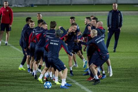 CSKA Moscow s players participate in a training session of the team at the Valdebebas sports city, in Madrid, Spain, 11 December 2018. CSKA Moscow will face Real Madrid tomorrow at the Santiago Bernabeu stadium. CSKA Moscow s training session !ACHTUNG: NUR REDAKTIONELLE NUTZUNG!  Copyright: xRodrigoxJimenezx GRAF5377 20181211-636801562983242932