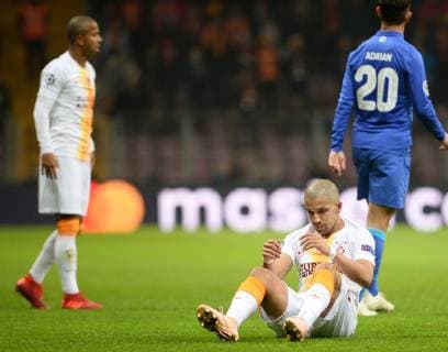 Sofiane Feghouli of Galatasaray during the Champions League group D match between Galatasaray and Porto at Turk Telkom Stadium n Istanbul , Turkey on December 11 , 2018. 