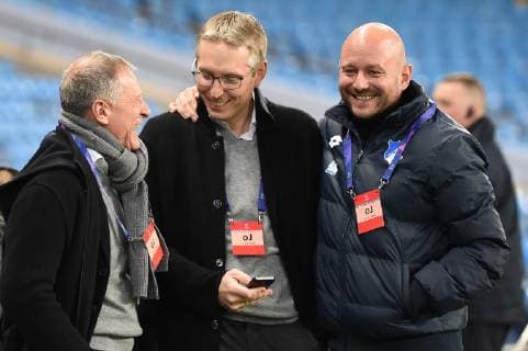 11 12 2018 xmeix Football UEFA Champions League TSG 1899 Hoffenheim Press Conference Final Training emspor v l Hoffenheims Managing Director Dr Peter Goerlich Hoffenheims Managing Director Finance Frank Briel Hoffenheims Head of Professional Football Alexander Rosen DFL DFB REGULATIONS PROHIBIT ANY USE OF PHOTOGRAPHS as IMAGE SEQUENCES and or QUASI VIDEO Manchetser prio:1