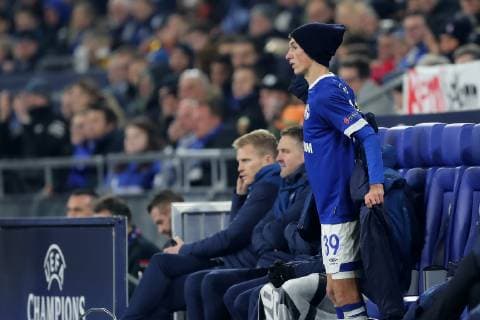 Benjamin Goller FC Schalke 04 after his substitution at the Champions League game season 2018 19 FC Schalke 04 locomotive Moscow Copyright Thomas Pakusch Copyright: Thomas Pakusch