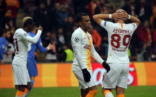 Galatasaray s Sofiane, Feghouli penalty kick during Galatasaray - Porto Uefa Champions League Game at Turk Telekom Arena, Istanbul, 11th Dec. 2018  Copyright: TolgaxAdanali 16205265