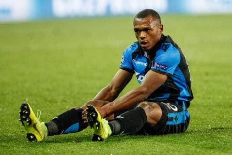 Club s Lois Openda pictured during a game between Belgian soccer team Club Brugge KV and Spanish club Athletico Madrid, in Brugge, Tuesday 11 December 2018, on the sixth and last day of the UEFA Champions League, in the group A. KURTxDESPLENTER  x05488102x