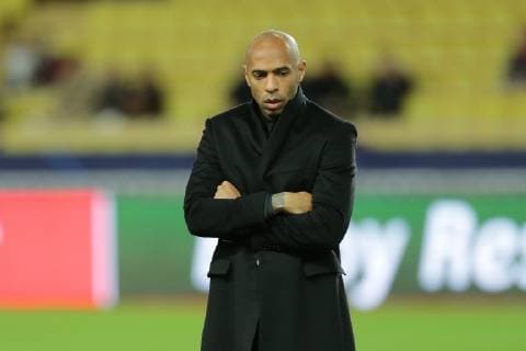 Head coach Thierry Henry Monaco ponders the game AS Monaco vs. Borussia Dortmund Football Champions League 11 12 2018 AS Monaco vs. Borussia Dortmund Football Champions League 11 12 2018 Monaco Copyright: xEIBNER MarioxHommesx EP_MHS