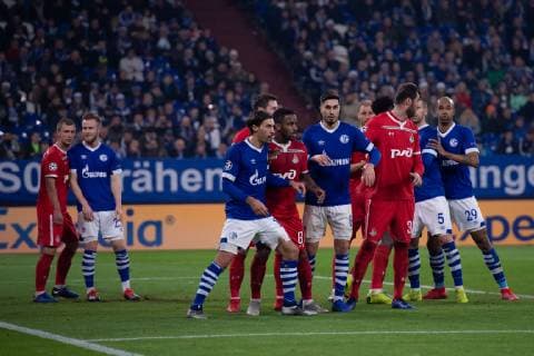 Football Champions League Group Phase 6 Matchday FC Schalke 04 Locomotive Moscow on 11 12 2018 in the Veltins Arena in Gelsenkirchen Match scene DFL Regulations prohibit any use of photographs as image sequences and or quasi video xMNx