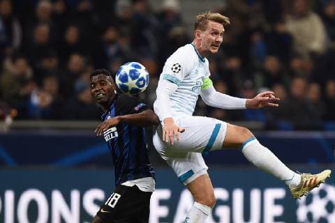 Db Milano 11 12 2018 - Champions League Inter-PSV Eindhoven foto Daniele Buffa Image nella foto: Kwadwo Asamoah-Luuk De Jong 